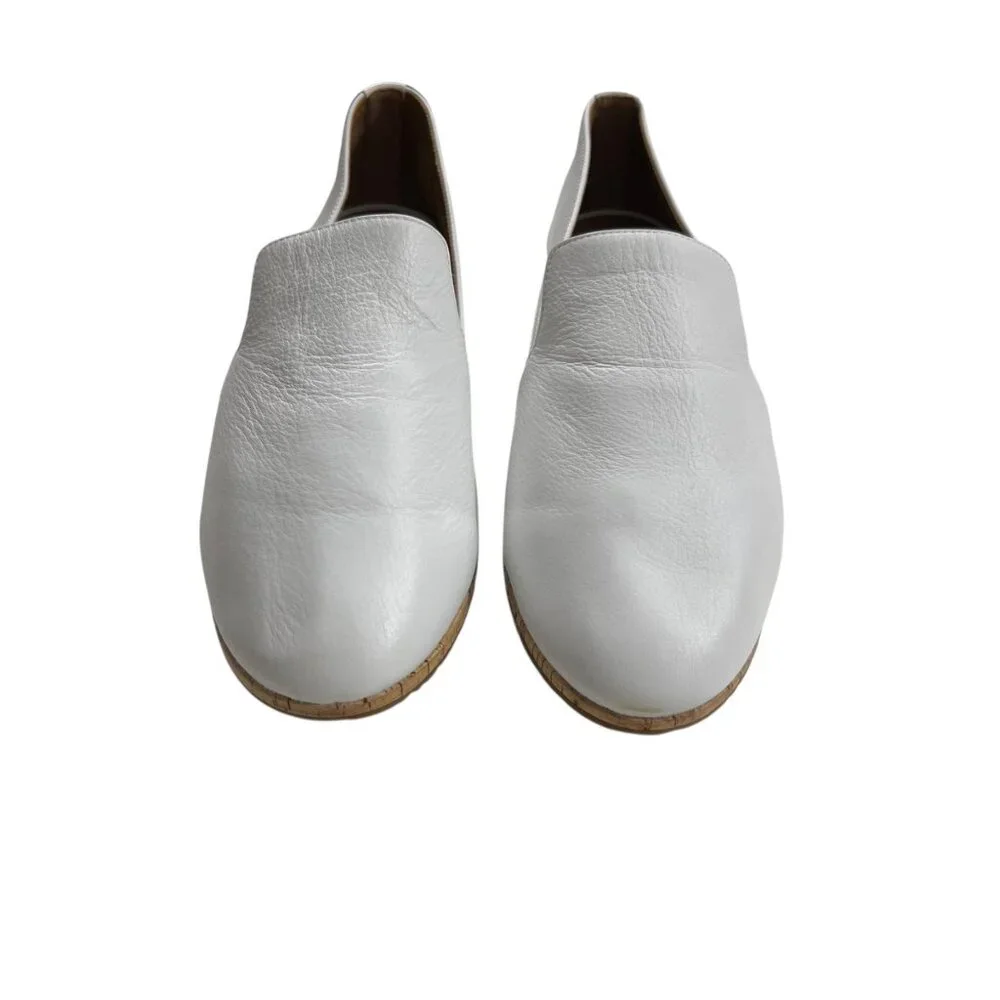 Aerosoles‎ White Hempstead Soft Leather Loafer Flats Comfort Slip-On Shoes 10